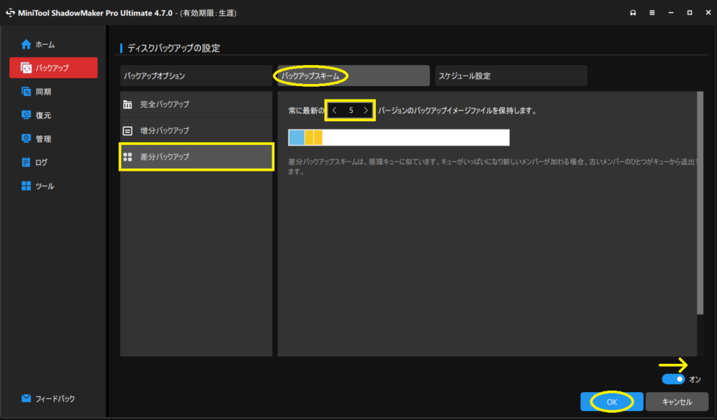 『MiniTool ShadowMaker』を使ったバックアップ