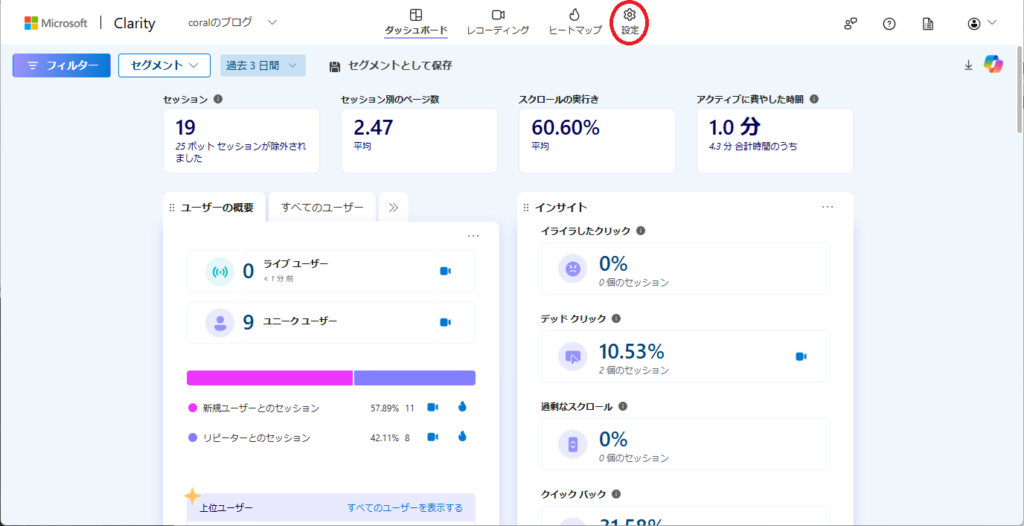 ClarityとGoogle Analyticsの連携