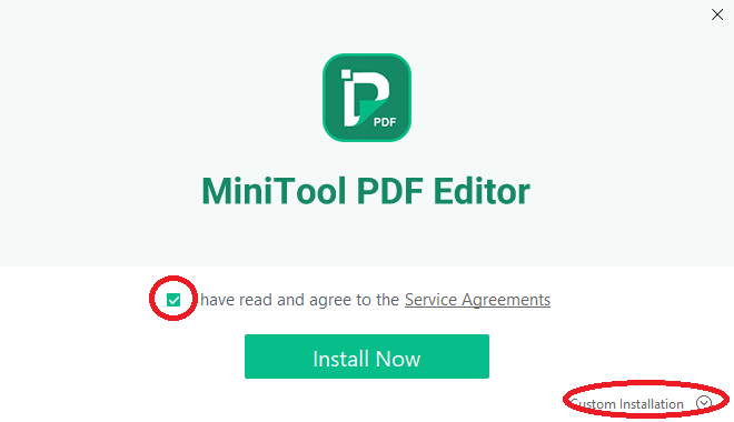 PDF Editor インストール